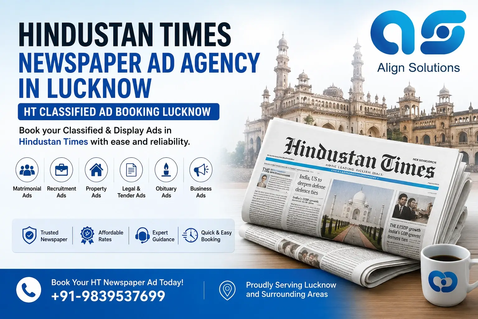 Hindustan Times Newspaper Ad Booking